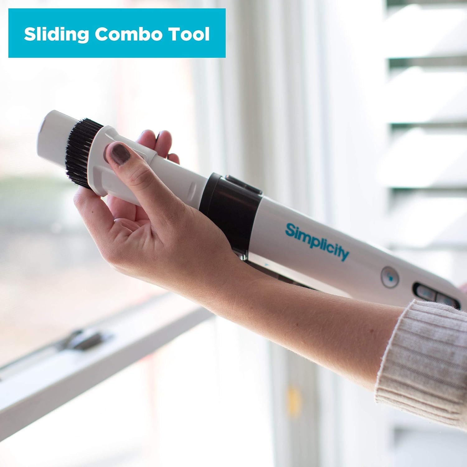 Cordless Handheld Vacuum by Simplicity, S5 Mini Vacuum with Extendable Dust Cup, Desk Vacuum, 2 Speeds -
