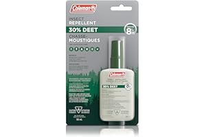 Coleman Insect Repellent 30% DEET Pump, repels mosquitos, blackflies, ticks & more, up to 8 hours protection, unscented, & no