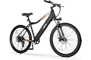 Qlife Cityone Electric Bike for Adults 26" Ebike with 2.1" Tire,Built-in Removable Battery, Peak 750W Motor Ebikes with 7 Speed Carbon Steel Mountain Electric Bicycle