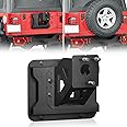 SUORTO Adjustable Spare Tire Carrier up to 40 inches Compatible with 1987-2006 Jeep Wrangler TJ YJ LJ Heavy Duty Spare Tire Lift Spare Wheel Holder Mount Relocation Base Rack Elevation (Black)