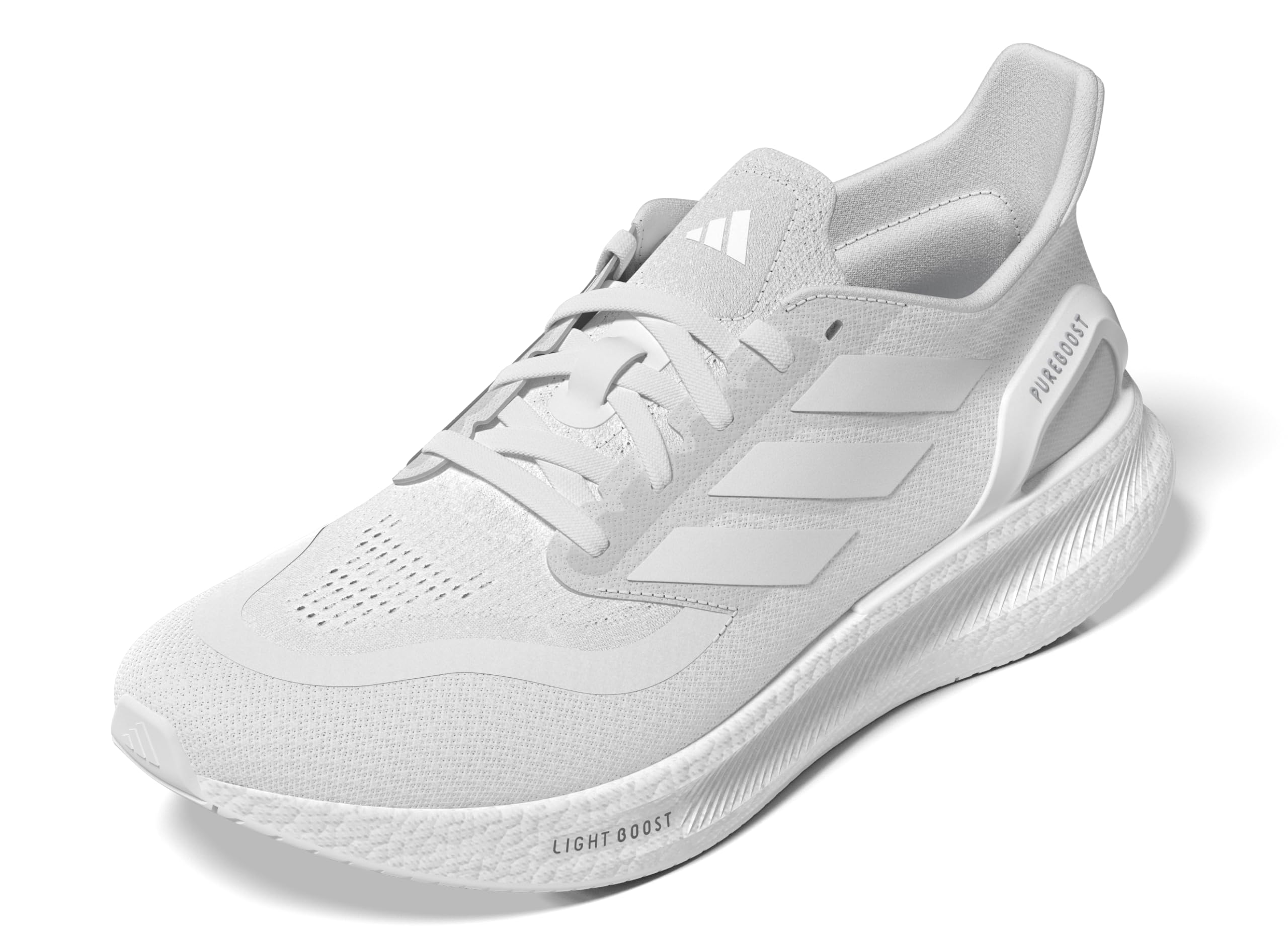 Photo 1 of adidas Men's Pureboost 5 Running Sneaker, White/White/White, 11