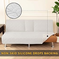ZYXFYY 4 Pieces Click Clack Sofa Bed Cover 3