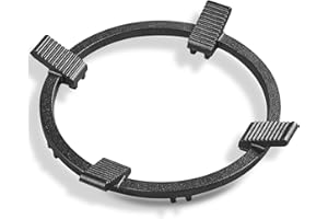 WANGYUANJI Cast Iron Wok Ring for Gas Burner, 8.3" Outer & 7" Inner Diameter – Heavy-Duty Non-Slip Support Rack for 6.7" Woks, Frying Pans & Pots, Stable Heat-Resistant Stove Adapter