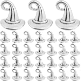 KMOSPAD 60pcs Antique Silver Witch Hat Pendant Charms Alloy Halloween Hat Wizard Cap Dangle Pendants Jewelry Making Findings for DIY Bracelet Necklace Earrings Crafts Decoration