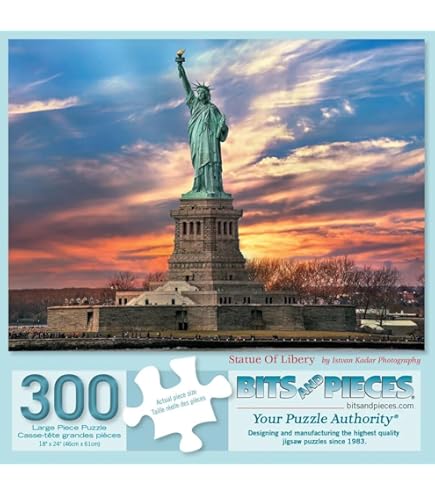Amazon.com: 1000pc. Statue of Liberty Shaped Puzzle : Toys & Games