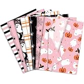 Whaline 105 Sheets Halloween Tissue Papers 7 Designs Pink Orange Black Wrapping Paper Ghost Pumpkin Spider Web Decorative Art Paper for DIY Crafts, 14 x 20 Inch