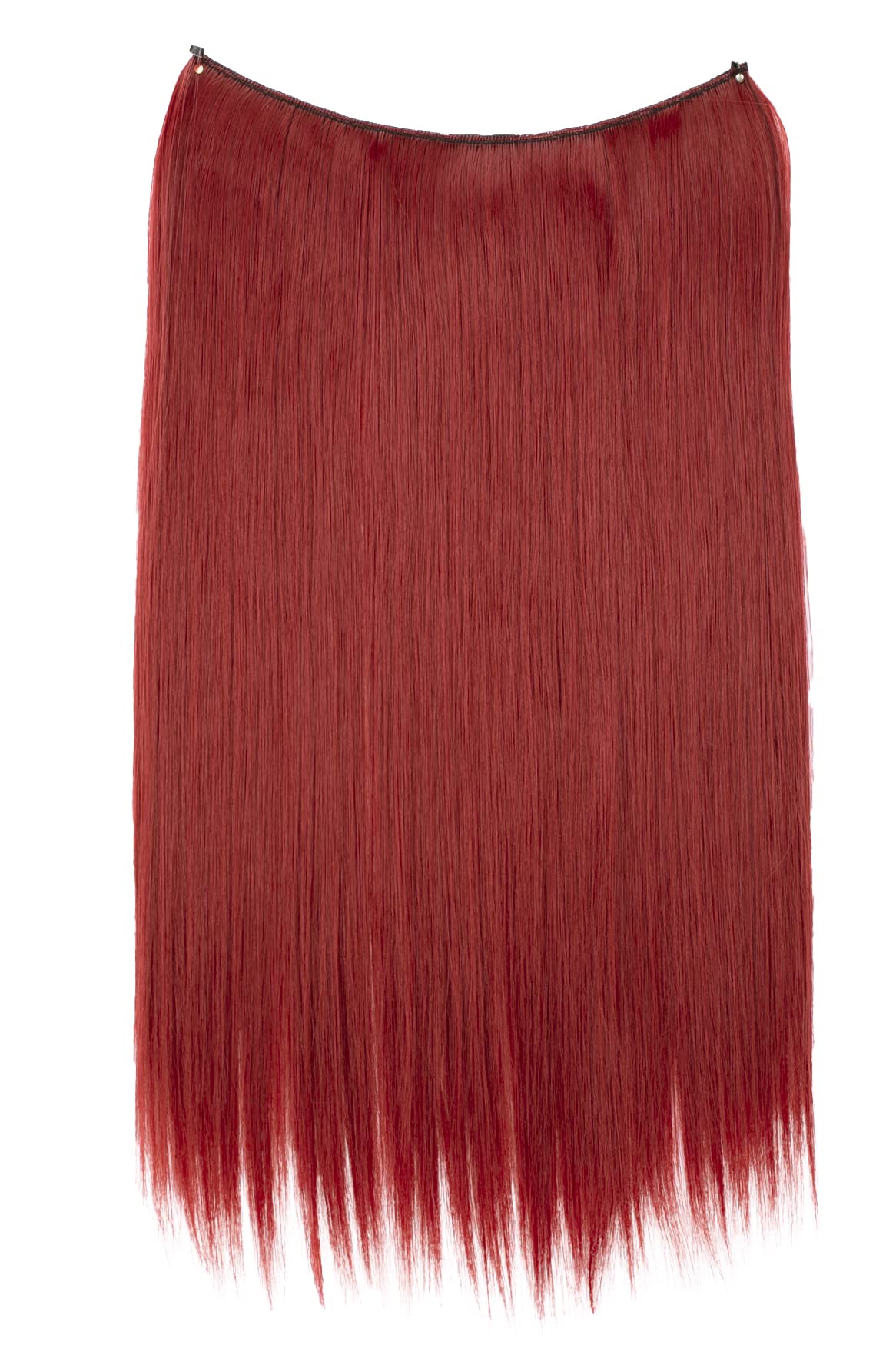 CAISHA 20" 1 Weft Extension With Elastic Band Hair Extensions Hairpiece Straight Red E118