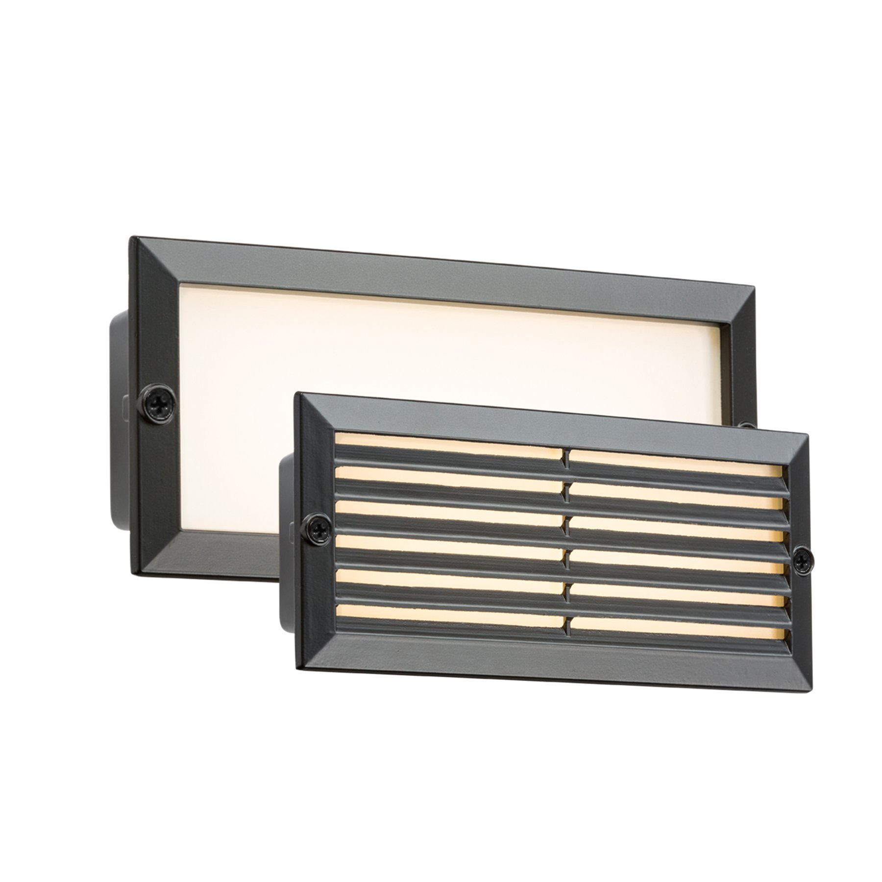 Knightsbridge Recessed Brick Light, 5 W, Black Fascia
