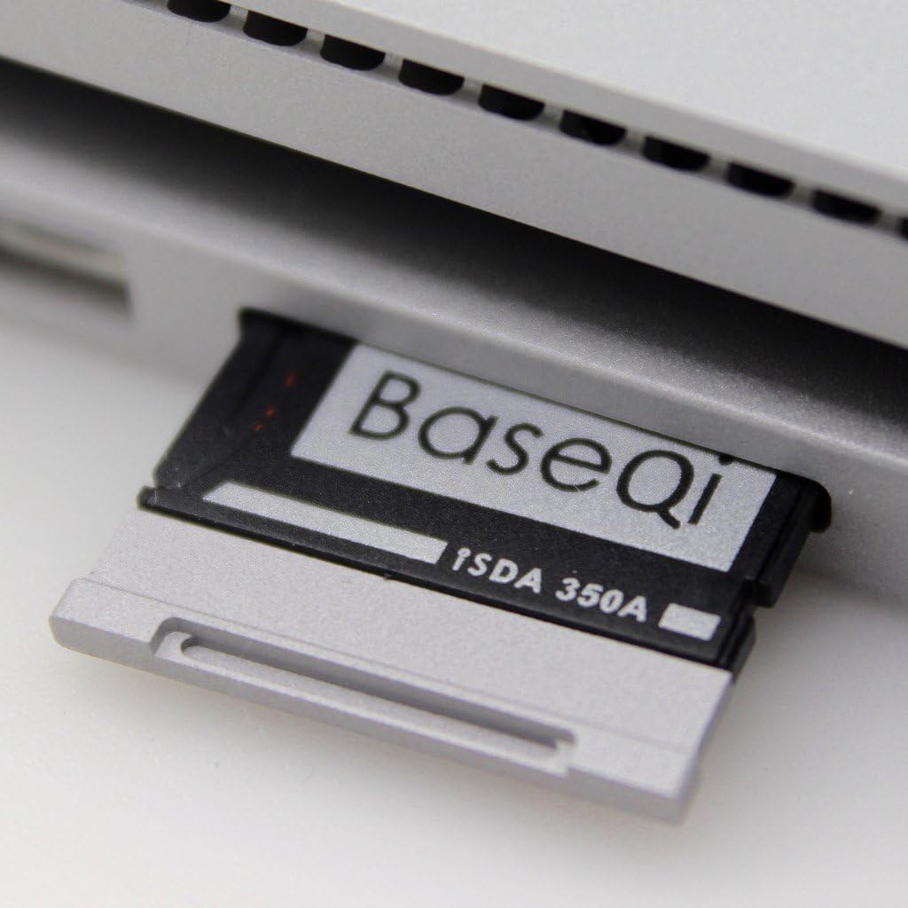 BaseQi Aluminum MicroSD Adapter for Microsoft Surface Book 3 13.5" (Surface Book 3 13.5" (model-350A)), Silver - Image 5