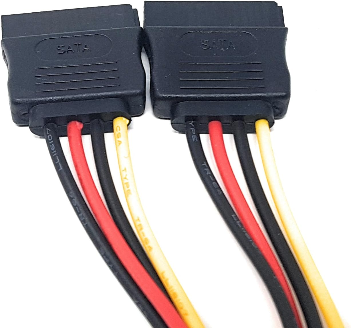 MainCore 15cm Sata Power Splitter Y Cable Adapter Sata Plug to 2x Sata Female Connectors for Connect two hard drives or Sata powered devices form one power source motherboard..etc - Image 5