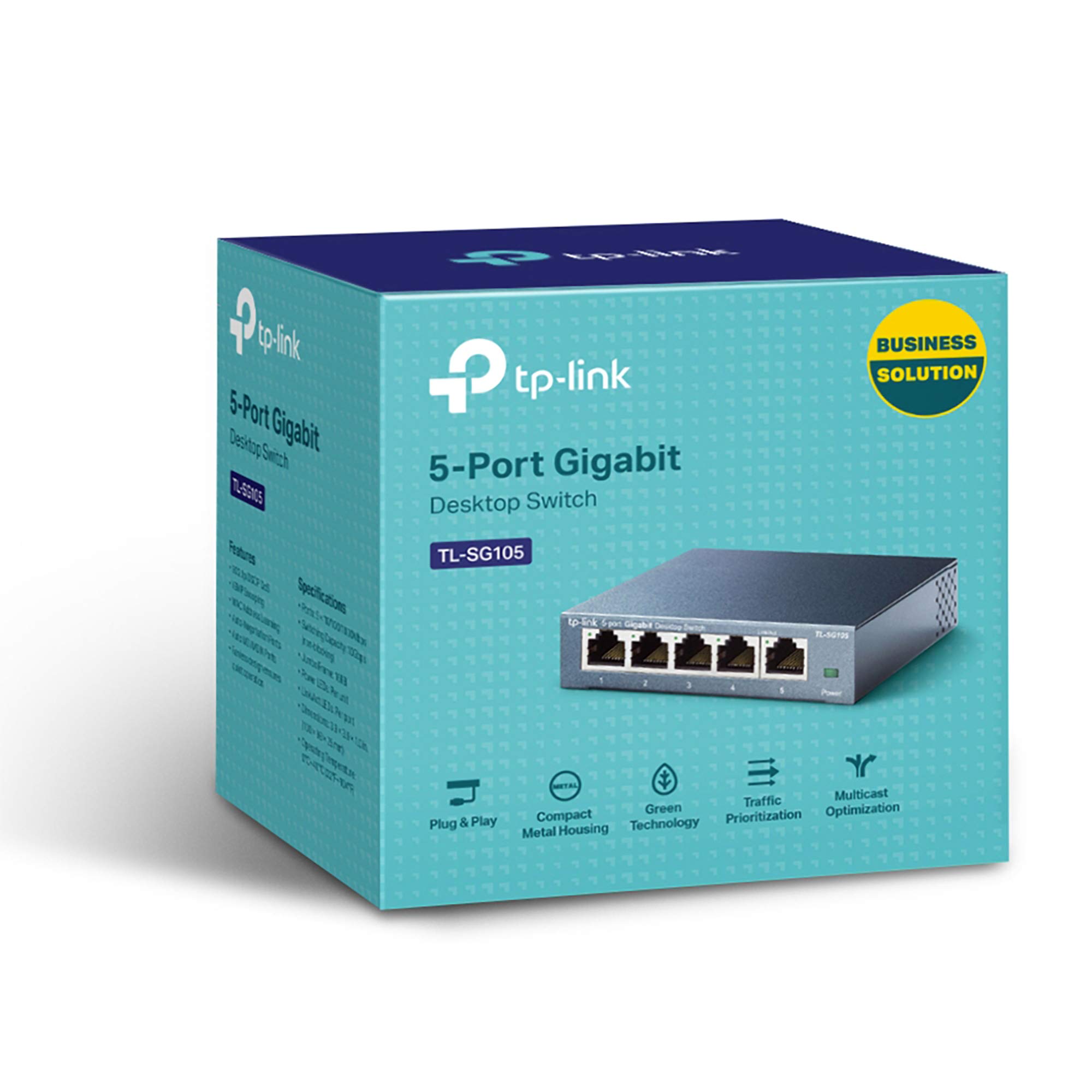 TPLink TLSG105 5Port Gigabit Switch, Desktop/WallMount