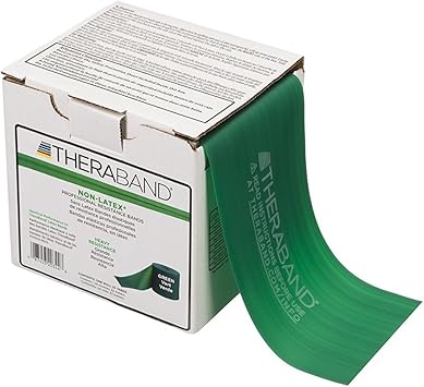 Amazon セラバンド Theraband プロフェッショナル ノン ラテックス 抵抗バンド上下半身の運動 理学療法 低ピラティスとリハビリ 25ヤード 22 9メートル ロールディスペンサーボックス 緑 中級レベル1 並行輸入品 並行輸入品 Theraband セラバンド