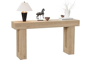 63" Long Console Table for Entryway, Narrow Farmhouse Wood Sofa Table, Narrow Rectangular, Behind Couch Wooden Entry Tables, 