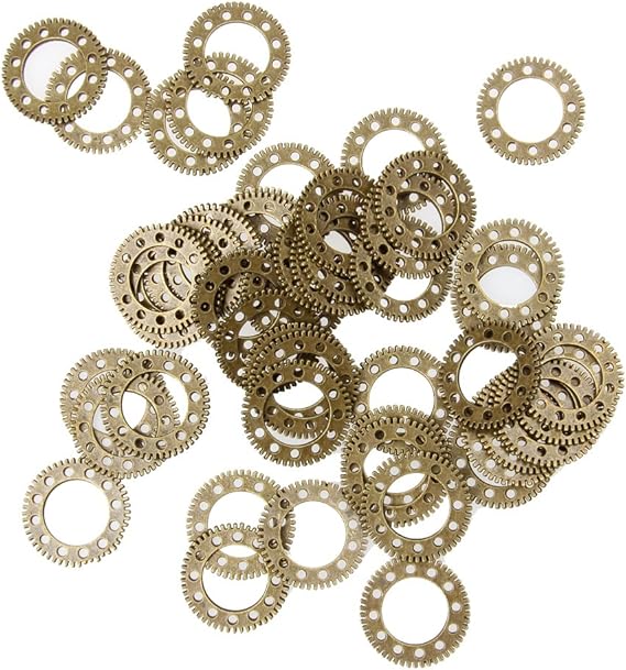 Amazon Co Jp ノーブランド品 歯車ペンダント Diy 素材 材料 飾り 魅力 スチームパンク ギア ヨーロッパ風 服 ファッション小物