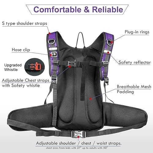 Mothybot Insulated Hydration Backpack Pack with 3L BPA Free Leak Proof  Water Bladder, Large Storage Lightweigh