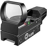 CVLIFE 1X22X33 Red Green Dot Gun Sight Scope Reflex Sight with 20mm Rail