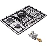 30 Inch Gas Cooktop LPG/NG Convertible Gas Burner Stainless Steel Gas Hob Built-In Gas Cooktop DM527-SA03Z Gas Stovetop
