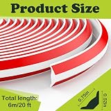 Fixmend TPE Quadrant Trim 6M Self Adhesive Wall Corner Edging White 19x13mm view 2