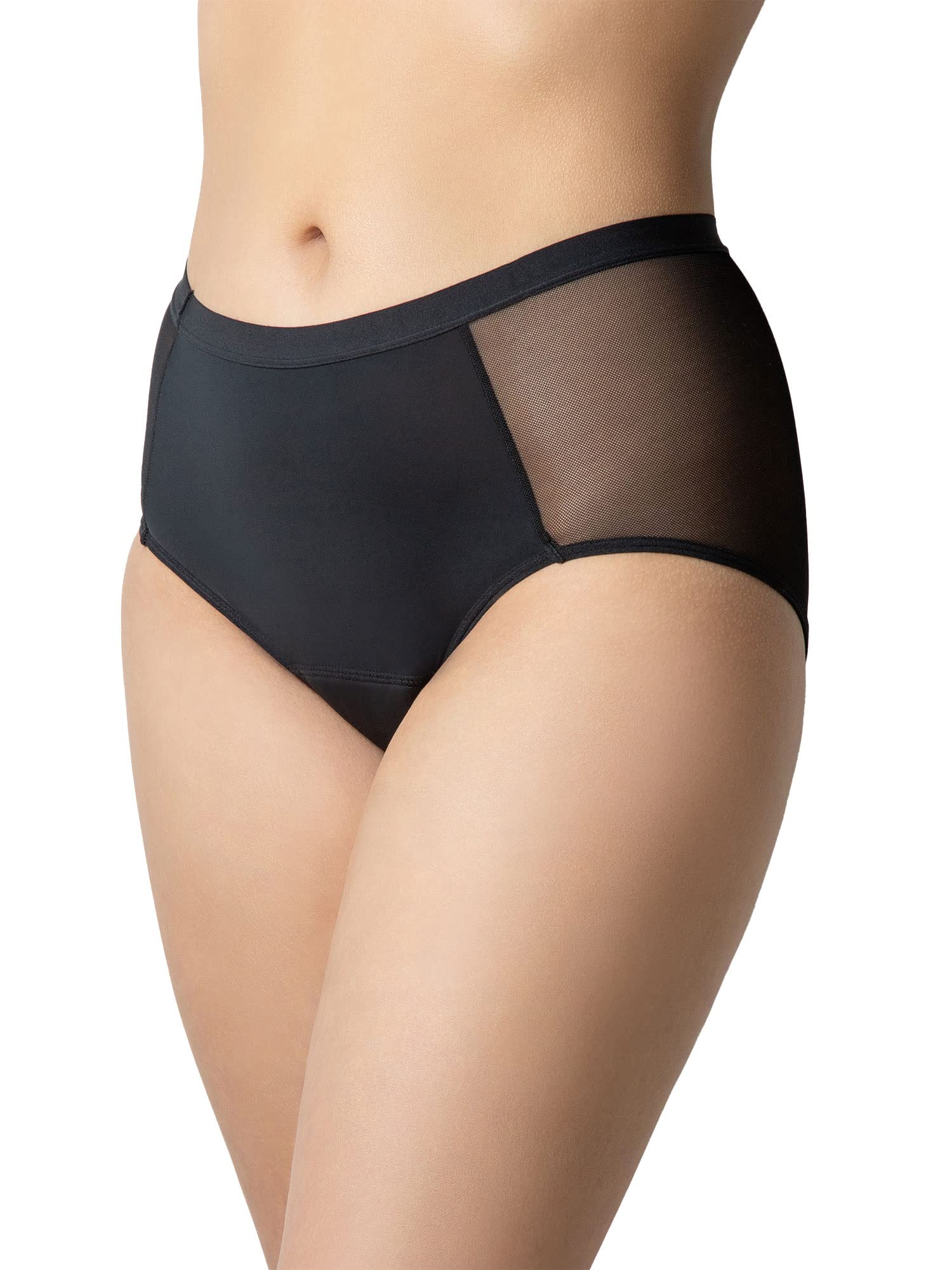Relaxsan A1017 (Black, XS) Period Pants Heavy Flow, High waist Period underwear, Washable, Cotton Gusset, Menstruation, Incontinence