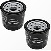 Oil Filter 15410-MFJ-D02/D01 for Honda and Motorcycles 2 PCS | Paper/Steel, Replaces 15410-MFJ-D01/MCJ-000/MM5-003, Fits Honda GXV530/ES6500 &amp; Motorcycles