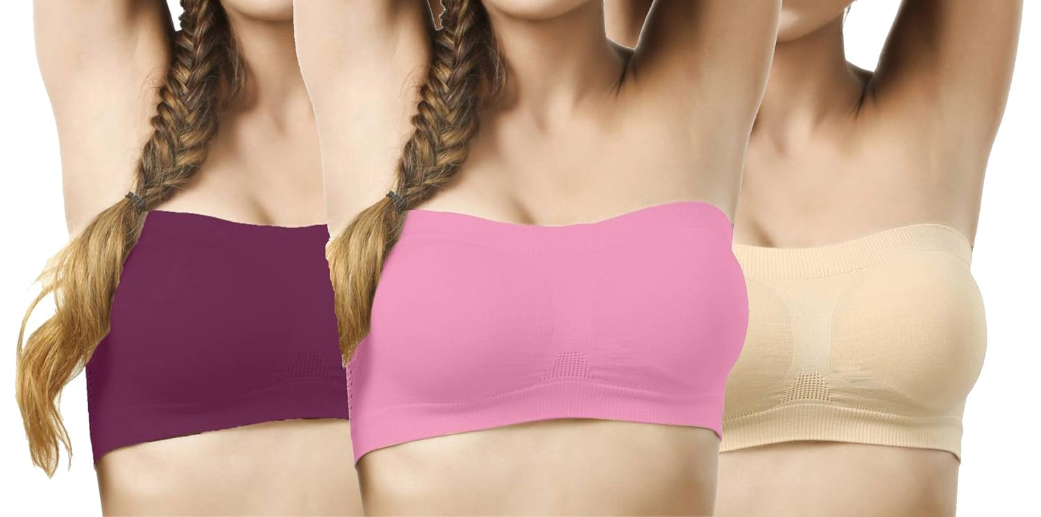 Buy Cherryplus Women's Seamless Tube Bra (CL17BCPTB31941957636