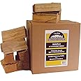 Carolina Cookwood Maple Smoking Wood Logs for Wood Fired and Charcoal Smoker Grills - Large 6-in. Hardwood Splits, 12-17 lbs., 675 cu. in. Naturally Cured Smoker