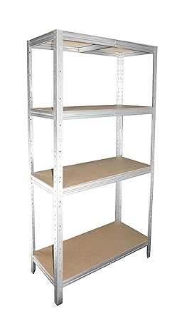 Steckregal 155x50x40 cm verzinkt 4 Böden Kellerregal Metallregal Regal Regalsysteme Lagerregal