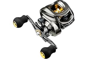 LACUSMALL Baitcasting Reel, Fishing Reel, Magnet Braking System, 17.6 LB Max Drag, 7.2:1 and 6.3:1 Gear Ratio
