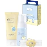 GOONGBE Kids Face Wash &amp; Face Lotion Set, Tear-Free 2 Step Routine, 3-11 | Korean Low pH 2-Step Routine for After Sunscreen &amp; Outdoor Play - Micellar Face Wash + 8-Hour Lotion with Ceramide NP