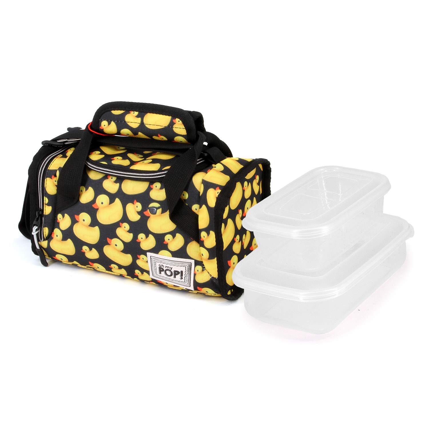 Oh My Pop! Quack-Mailbox Lunch Bag, Yellow, 25 x 12 cm