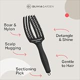 Olivia Garden Fingerbrush Combo Medium Black view 9