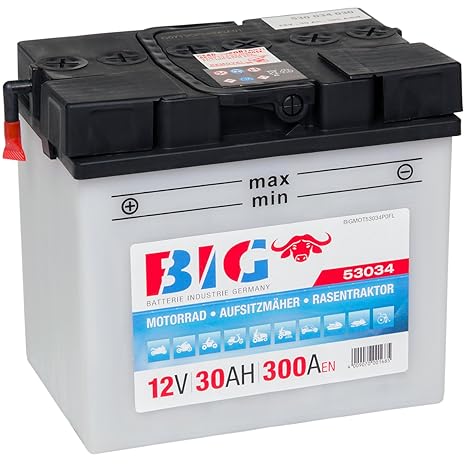 BIG Y60-N30-A 12 V / 30 Ah - 300 A/EN - 53034 C60-N30-A Motorradbatterie
