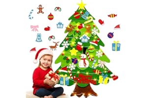 Montessori Sapin de Noël en feutre pour tout-petits, sapin de Noël pour tout-petits, sapin de Noël Montessori en feutre pour 
