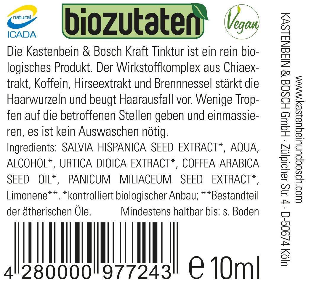 Bio Chia Krafttinktur para cabello sano - con ingredientes 100 ...