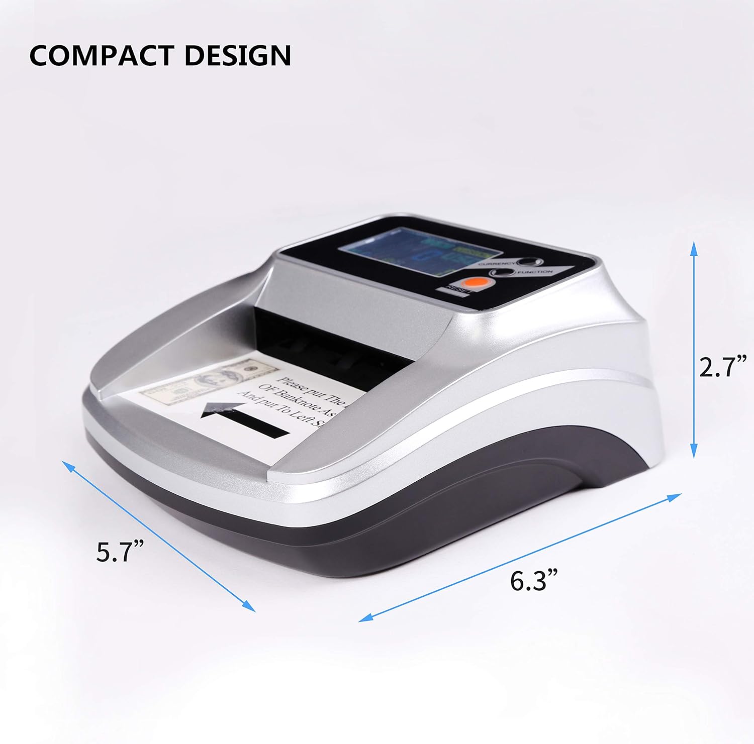 MASMARS Counterfeit Money Checker Bill Detector Machine 2 in 1 with 5 Full Detection and Long-Term Service : Office Products