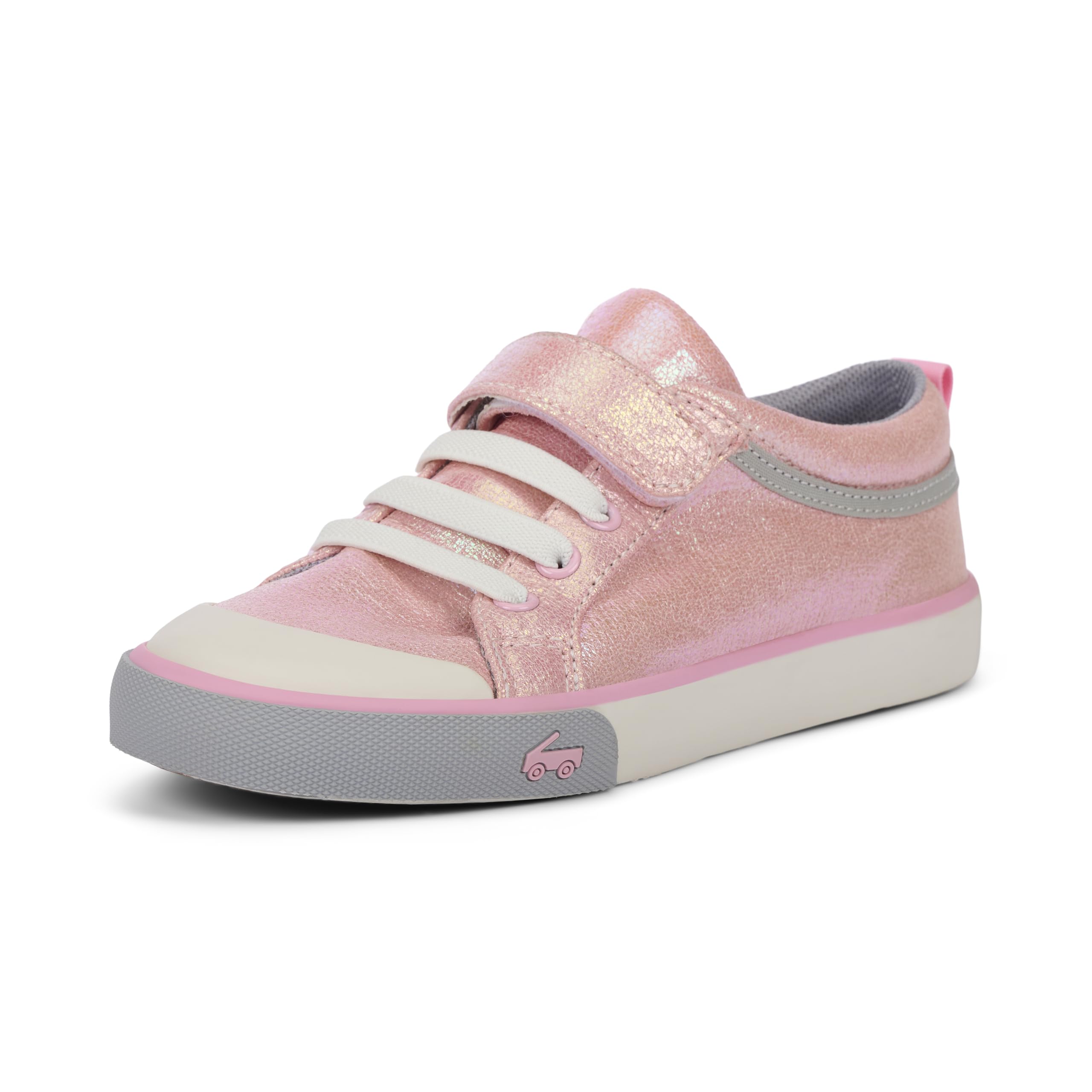 See Kai Run Kristin - Fan Favorite Sneakers for Little Girls, Pink Metallic, Little Kid 12 Image
