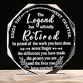 Chunful Happy Retirement Gifts for Men Women Never Understand the Difference You Made Keepsake and Paperweight Retirement Plaque Inspirational Gifts for Retired Teacher Police(Classic Style)