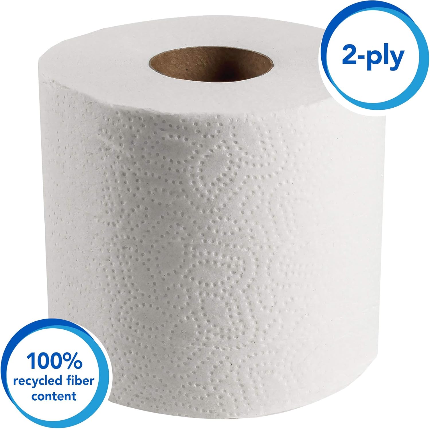 Scott Essential Professional 100% Recycled Fiber Bulk Toilet Paper for Business (13217), 2-Ply Standard Rolls, White, 80 Rolls/Case, 506 Sheets/Roll: Industrial & Scientific