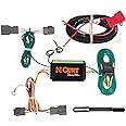 Curt Manufacturing 56184 Vehicle-Side Custom 4-Pin Trailer Wiring Harness, Fits Select Kia Borrego, Hyundai Santa Fe, Sport , Black