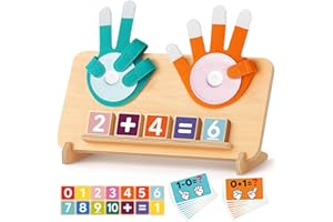 GAGULE Montessori Educational Learning Toys for 3 4 5 Year Old Boys Girls Birthday Gifts, Toddler Preschool Learning Activities, Number Counting Blocks Toys for Kids, Math Manipulatives Counting Toy for 3-5