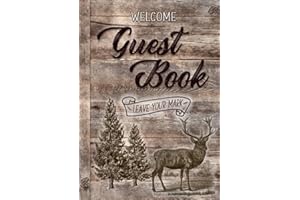Welcome Guest Book: Deer Hunting Design, Vacation rental sign in log book great for Cabins, AirBnB, Bed & Breakfast, Guest House & More | Adventure ... (Mountain, Lake House) Visitor Guest Books)