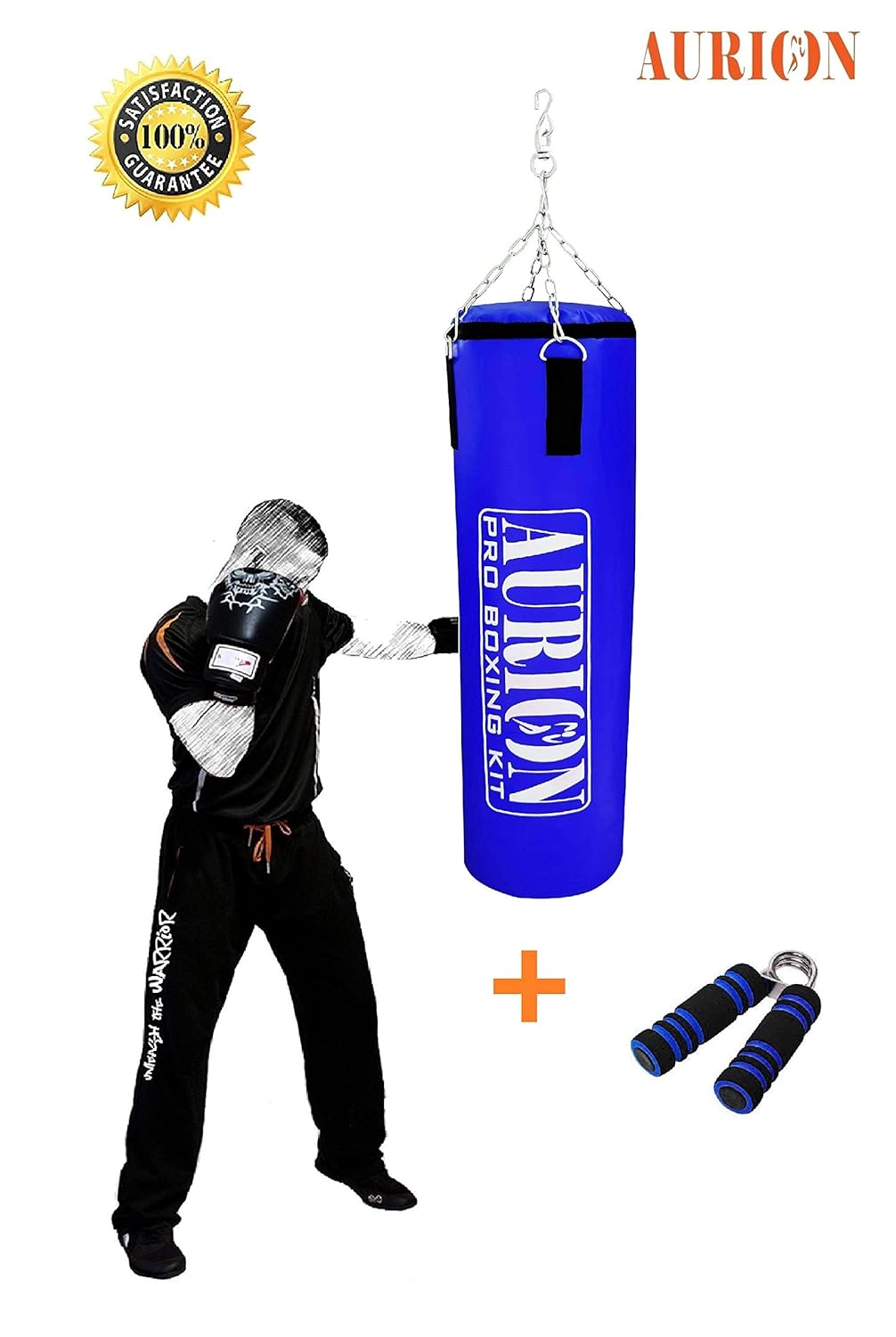 blue punching bag