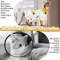Bonaweite Cat Recovery Suit Kitten Onesie for Cats