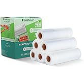 FoodSaver Heavy-Duty Vacuum Seal 8 x 20' Roll, 6-Pack, Ideal for Food Storage and Sous Vide Cooking