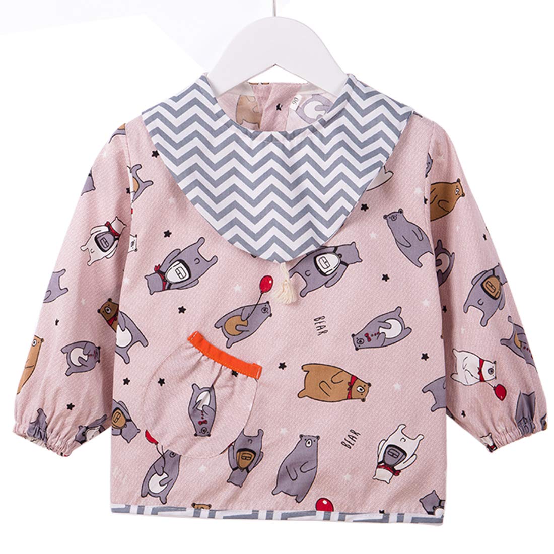 CosPrincely Tablier de Peinture Enfant Bébé Bavoir Coton ...