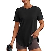 PINSPARK Workout Tops for Women Short Sleeve Athletic Shirts UPF 50+ Quick Dry Running Outfits for Exercise Gym Hiking S-3XL