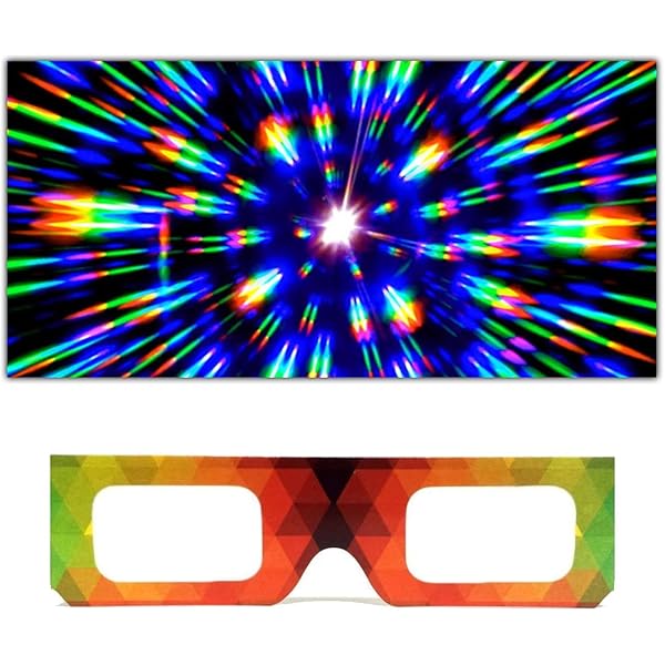 Amazon.com: EEkiiqi 30 Packs Rainbow Hearts Diffraction Glasses