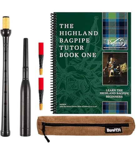 Amazon.com: Bagpipes Starter Kit withh Tutor Book Practice chanter