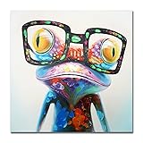 SEVEN WALL ARTS Frog Canvas Wall Art Colorful