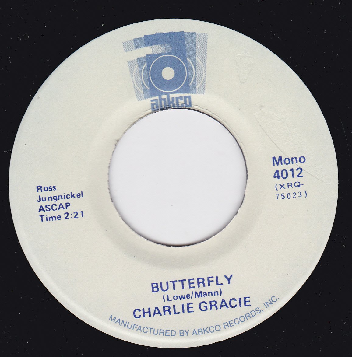 Charlie Gracie Butterfly/Fabulous (NM/VG+ 45 rpm) Music